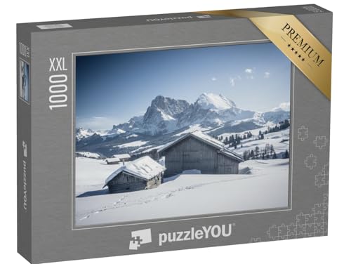 Puzzle 1000 Teile XXL „Die Seiser ALM: Oase für Skifahrer“ – aus der Puzzle-Kollektion Berge & Täler von puzzleYOU