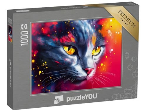 Puzzle 1000 Teile XXL „Die leuchtenden Augen der Katze“ Puzzle 1000 Teile XXL „Die leuchtenden Augen der Katze“ von puzzleYOU