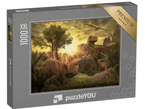 Puzzle 1000 Teile XXL „Dinosaurier 3D-Illustration“ Puzzle 1000 Teile XXL „Dinosaurier 3D-Illustration“ von puzzleYOU