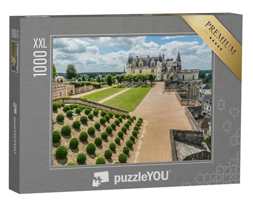 Puzzle 1000 Teile XXL „Erstaunlicher Garten in der Nähe von Chateau d'Amboise (Ende 15 Jahrhundert); UNESCO-W“ von puzzleYOU