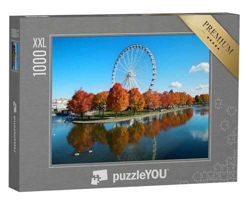 Puzzle 1000 Teile XXL „Großes Rad von Montreal mit seinem 60 Meter hohen Panoramablick und Einer atemberauben“ von puzzleYOU