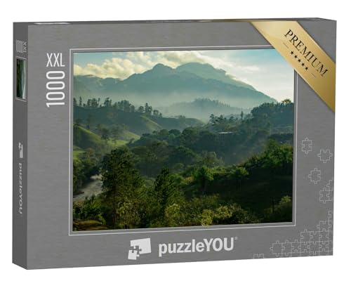Puzzle 1000 Teile XXL „Guatemala: Sonnenaufgang über dem Dschungel“ – aus der Puzzle-Kollektion Dschungel von puzzleYOU