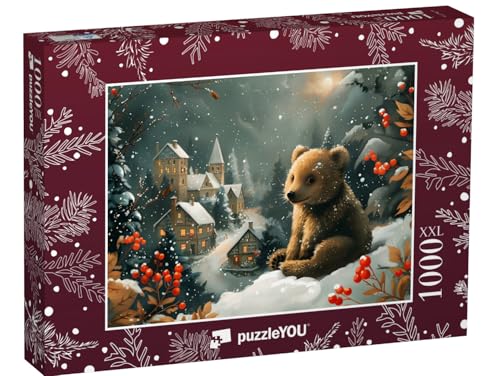 Puzzle 1000 Teile XXL „Kleiner Bär genießt den Weihnachtszauber“ – aus der Puzzle-Kollektion Weihnachten Puzzle 1000 Teile XXL „Kleiner Bär genießt den Weihnachtszauber“ – aus der Puzzle-Kollektion Weihnachten von puzzleYOU
