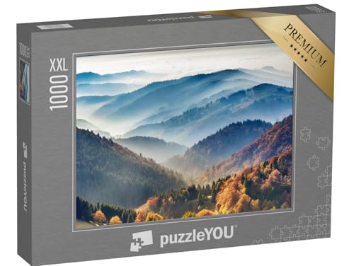 Puzzle 1000 Teile XXL „Malerischer Schwarzwald: Berge im Nebel, Baden-Württemberg, Deutschland“ – aus der Puzzle-Kollektion Natur, Wälder, Deutschland, Schwarzwald, Wald & Bäume, Baden-Württemberg Puzzle 1000 Teile XXL „Malerischer Schwarzwald: Berge im Nebel, Baden-Württemberg, Deutschland“ – aus der Puzzle-Kollektion Natur, Wälder, Deutschland, Schwarzwald, Wald & Bäume, Baden-Württemberg von puzzleYOU