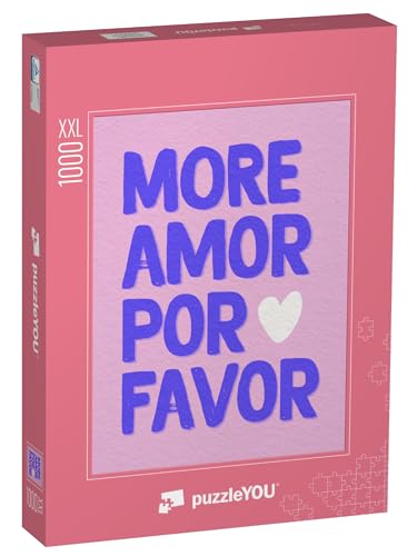 Puzzle 1000 Teile XXL „More Amor por Favor“ von puzzleYOU