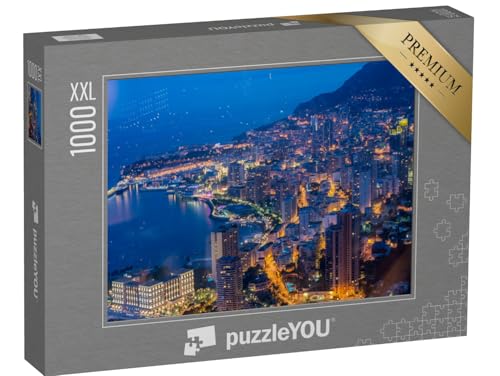 Puzzle 1000 Teile XXL „Nachtansicht von Monaco: Blick vom Berg aus“ – aus der Puzzle-Kollektion Monaco Puzzle 1000 Teile XXL „Nachtansicht von Monaco: Blick vom Berg aus“ – aus der Puzzle-Kollektion Monaco von puzzleYOU