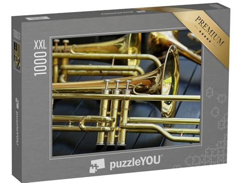 Puzzle 1000 Teile XXL „Nahaufnahme Einer Trompete“ – aus der Puzzle-Kollektion Musik, Menschen von puzzleYOU