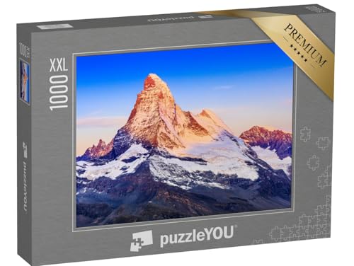 Puzzle 1000 Teile XXL „Nordwand des Matterhorns bei Sonnenaufgang, Zermatt, Schweiz“ – aus der Puzzle-Kollektion Berge Puzzle 1000 Teile XXL „Nordwand des Matterhorns bei Sonnenaufgang, Zermatt, Schweiz“ – aus der Puzzle-Kollektion Berge von puzzleYOU