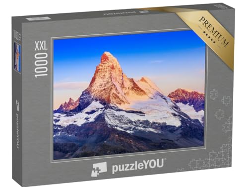 Puzzle 1000 Teile XXL „Nordwand des Matterhorns bei Sonnenaufgang, Zermatt, Schweiz“ – aus der Puzzle-Kollektion Berge von puzzleYOU