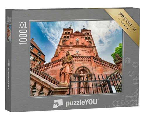 Puzzle 1000 Teile XXL „Puzzle Die Abteikirche Amorbach (Kloster Amorbach), Unterfranken, Bayern, Deutschland“ von puzzleYOU