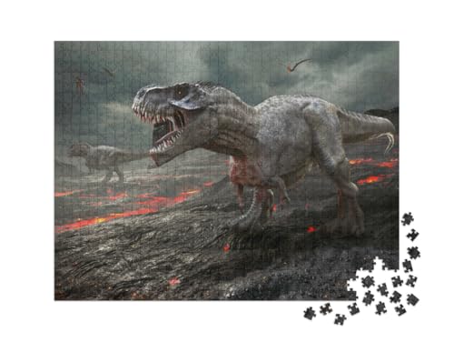 Puzzle 1000 Teile XXL „T-Rex Dinosaurier 3D Illustration“ Puzzle 1000 Teile XXL „T-Rex Dinosaurier 3D Illustration“ von puzzleYOU