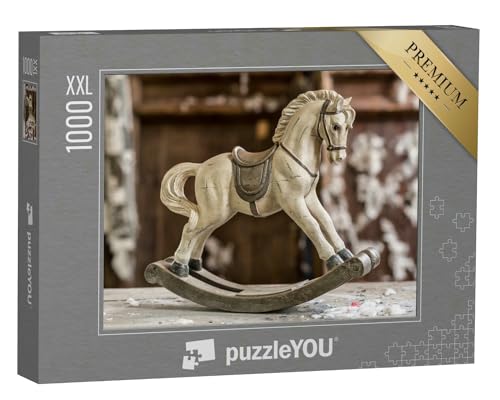 Puzzle 1000 Teile XXL „Vintage-Schaukelpferd aus Holz“ – aus der Puzzle-Kollektion Nostalgie von puzzleYOU