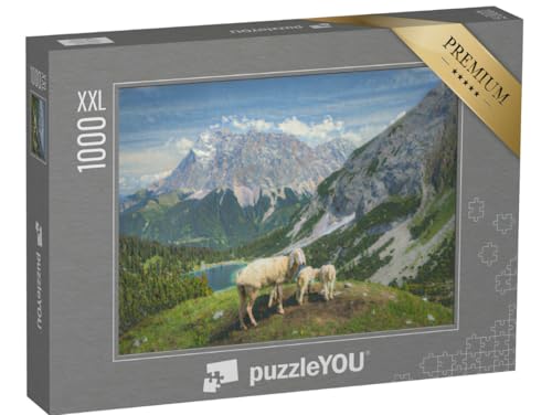 Puzzle 1000 Teile XXL „im Kunst-Stil von Claude Monet - Seebensee und Coburger Hütte - Puzzle-Kollektion Künstler & Gemälde“ Puzzle 1000 Teile XXL „im Kunst-Stil von Claude Monet - Seebensee und Coburger Hütte - Puzzle-Kollektion Künstler & Gemälde“ von puzzleYOU