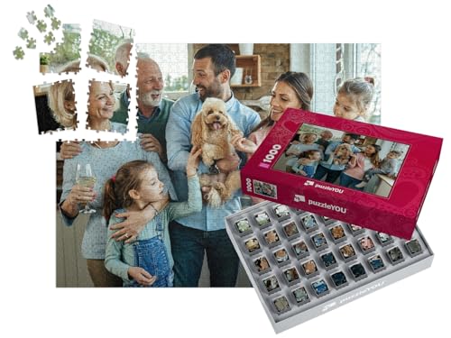 SMART Sorted® | Fotopuzzle 1000 Teile - Puzzle mit eigenem Bild gestalten - Jetzt einfach Puzzeln mit SMART Sorted: 1000 Teile Puzzle auch für Puzzle-Starter - Schachtel-Design wählen (Herz) von puzzleYOU