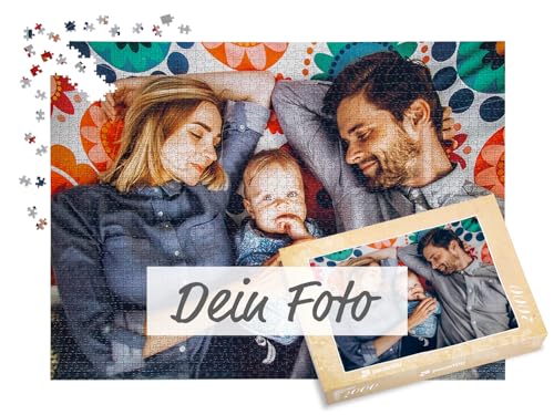 puzzleYOU Fotopuzzle selbst gestalten - Fotopuzzle 2000 Teile, Schachtel-Design Blumenspitze - Puzzle mit eigenem Bild erstellen - 2000 Teile Puzzle individuell Bedrucken von puzzleYOU