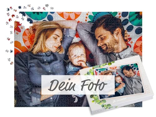 puzzleYOU Fotopuzzle selbst gestalten - Fotopuzzle 2000 Teile, Schachtel-Design Eukalyptus - Puzzle mit eigenem Bild erstellen - 2000 Teile Puzzle individuell Bedrucken von puzzleYOU