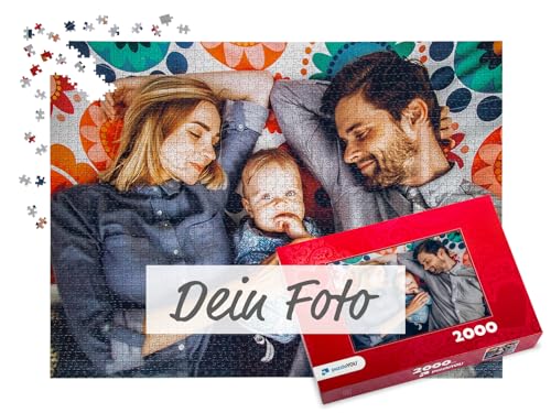 puzzleYOU Fotopuzzle selbst gestalten - Fotopuzzle 2000 Teile, Schachtel-Design Herz - Puzzle mit eigenem Bild erstellen - 2000 Teile Puzzle individuell Bedrucken von puzzleYOU