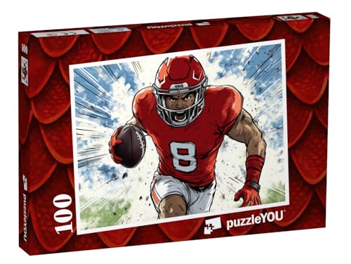 puzzleYOU: Puzzle 100 Teile „American Football: Der entscheidende Touchdown“ von puzzleYOU