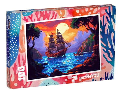 puzzleYOU: Puzzle 100 Teile „Auf zur Karibikinsel“ – aus der Puzzle-Kollektion Kinderpuzzle von puzzleYOU