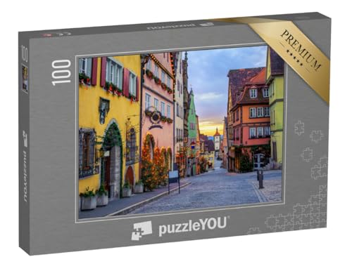 puzzleYOU: Puzzle 100 Teile „Bunte Häuser: historische Altstadt von Rotenburg ob der Tauber“ – aus der Puzzle-Kollektion Rothenburg puzzleYOU: Puzzle 100 Teile „Bunte Häuser: historische Altstadt von Rotenburg ob der Tauber“ – aus der Puzzle-Kollektion Rothenburg von puzzleYOU