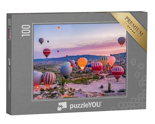 puzzleYOU: Puzzle 100 Teile „Heißluftballons im Goreme-Nationalpark, Kappadokien“ – aus der Puzzle-Kollektion Türkei, Aus Aller Welt von puzzleYOU