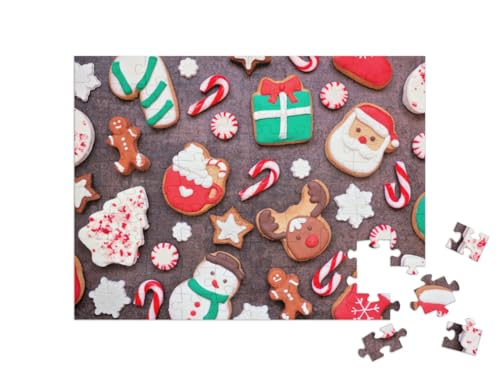 puzzleYOU: Puzzle 100 Teile „Bunte Weihnachtskekse“ von puzzleYOU