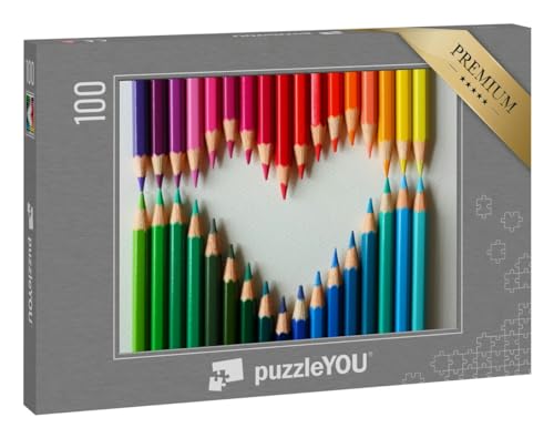 puzzleYOU: Puzzle 100 Teile „Buntstifte“ von puzzleYOU
