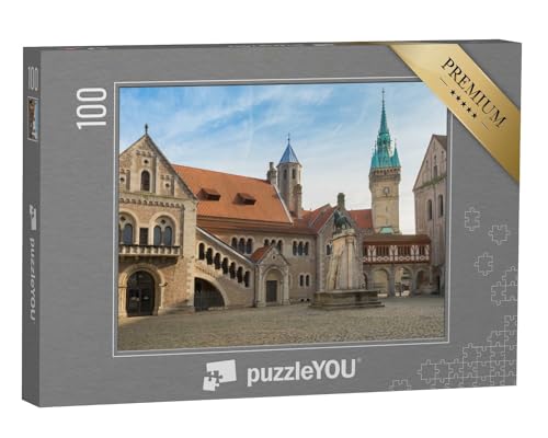 puzzleYOU: Puzzle 100 Teile „Burgplatz mit Braunschweiger Löwe“ – aus der Puzzle-Kollektion Braunschweig von puzzleYOU