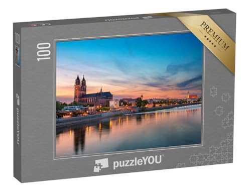 puzzleYOU: Puzzle 100 Teile „Dämmerung über Magdeburg an der Elbe“ – aus der Puzzle-Kollektion Elbe, Deutschland puzzleYOU: Puzzle 100 Teile „Dämmerung über Magdeburg an der Elbe“ – aus der Puzzle-Kollektion Elbe, Deutschland von puzzleYOU
