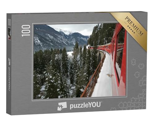 puzzleYOU: Puzzle 100 Teile „Der Glacier Express“ von puzzleYOU