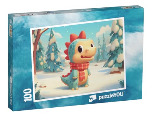 puzzleYOU: Puzzle 100 Teile „Der kleine Dino und der erste Schnee“ puzzleYOU: Puzzle 100 Teile „Der kleine Dino und der erste Schnee“ von puzzleYOU