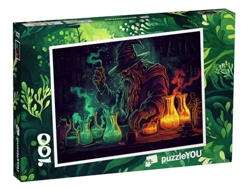 puzzleYOU: Puzzle 100 Teile „Die Farben der Magie“ – aus der Puzzle-Kollektion Kinderpuzzle von puzzleYOU