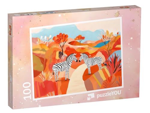 puzzleYOU: Puzzle 100 Teile „Die Farben der Wildnis“ – aus der Puzzle-Kollektion Kinderpuzzle von puzzleYOU