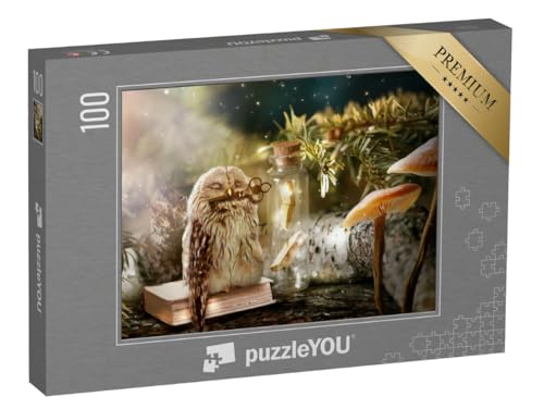 puzzleYOU: Puzzle 100 Teile „Digitale Fantasy-Kunst: Die Eule, Hüterin der Geheimnisse“ – aus der Puzzle-Kollektion Fabel puzzleYOU: Puzzle 100 Teile „Digitale Fantasy-Kunst: Die Eule, Hüterin der Geheimnisse“ – aus der Puzzle-Kollektion Fabel von puzzleYOU