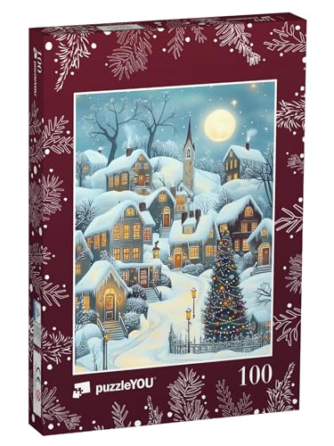 puzzleYOU: Puzzle 100 Teile „Dorf im weihnachtlichen Schneezauber“ – aus der Puzzle-Kollektion Weihnachten puzzleYOU: Puzzle 100 Teile „Dorf im weihnachtlichen Schneezauber“ – aus der Puzzle-Kollektion Weihnachten von puzzleYOU