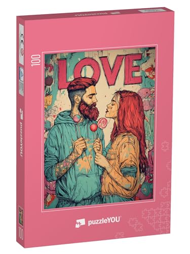 puzzleYOU: Puzzle 100 Teile „Du bist Mein Herzschlag“ von puzzleYOU