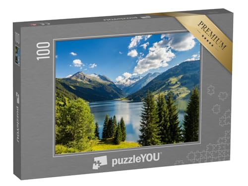 puzzleYOU: Puzzle 100 Teile „Durlassboden-Stausee in den Zillertaler Alpen, Österreich“ – aus der Puzzle-Kollektion Berge & Täler von puzzleYOU