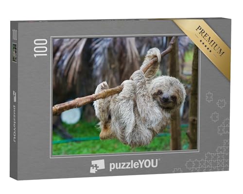 puzzleYOU: Puzzle 100 Teile „EIN Faultier“ – aus der Puzzle-Kollektion Faultiere, Exotische Tiere & Trend-Tiere von puzzleYOU