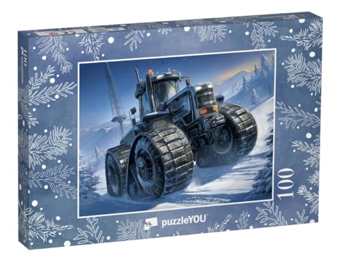 puzzleYOU: Puzzle 100 Teile „EisSchlepper X2000“ von puzzleYOU
