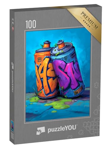 puzzleYOU: Puzzle 100 Teile „Farbdosen-Duo“ von puzzleYOU