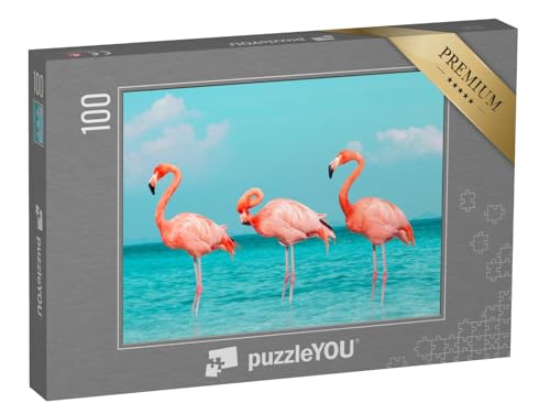 puzzleYOU: Puzzle 100 Teile „Flamingos im blauen Meer“ – aus der Puzzle-Kollektion Flamingos, Tiere in Savanne & Wüste, Exotische Tiere & Trend-Tiere puzzleYOU: Puzzle 100 Teile „Flamingos im blauen Meer“ – aus der Puzzle-Kollektion Flamingos, Tiere in Savanne & Wüste, Exotische Tiere & Trend-Tiere von puzzleYOU