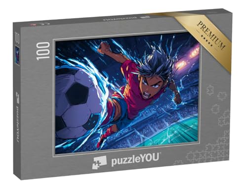 puzzleYOU: Puzzle 100 Teile „Fußballträume im Kosmos“ – aus der Puzzle-Kollektion Anime von puzzleYOU