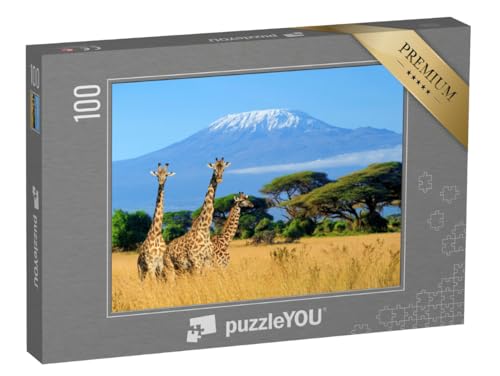 puzzleYOU: Puzzle 100 Teile „Giraffen am Kilimandscharo, Bild aus dem Nationalpark in Kenia“ – aus der Puzzle-Kollektion Berge, Seven Summits, Kilimandscharo puzzleYOU: Puzzle 100 Teile „Giraffen am Kilimandscharo, Bild aus dem Nationalpark in Kenia“ – aus der Puzzle-Kollektion Berge, Seven Summits, Kilimandscharo von puzzleYOU