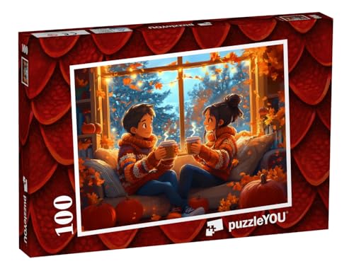 puzzleYOU: Puzzle 100 Teile „Herbstharmonie“ von puzzleYOU