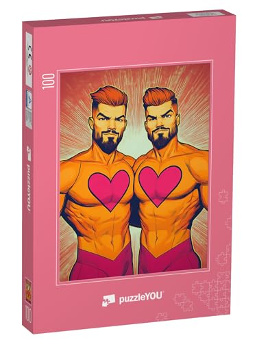 puzzleYOU: Puzzle 100 Teile „Herzklopfen am Valentinstag“ von puzzleYOU