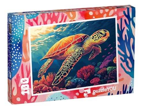 puzzleYOU: Puzzle 100 Teile „Im Farbenrausch“ von puzzleYOU