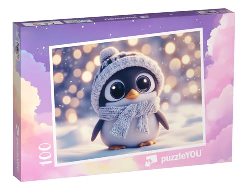 puzzleYOU: Puzzle 100 Teile „Im Glitzerschnee“ von puzzleYOU