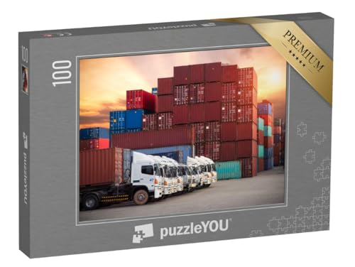 puzzleYOU: Puzzle 100 Teile „Industriecontainer, bereit zum Verladen“ – aus der Puzzle-Kollektion Trucks & LKW puzzleYOU: Puzzle 100 Teile „Industriecontainer, bereit zum Verladen“ – aus der Puzzle-Kollektion Trucks & LKW von puzzleYOU