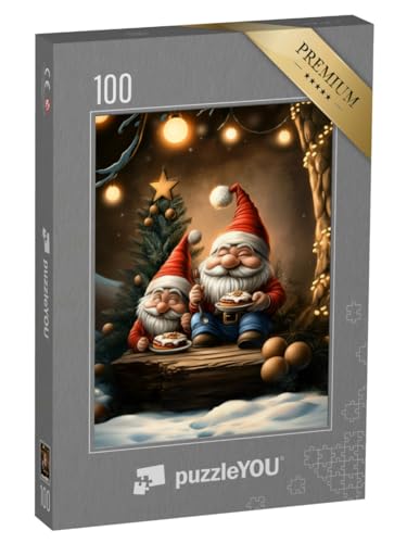 puzzleYOU: Puzzle 100 Teile „Kekskrümel & Zipfelmützen“ von puzzleYOU