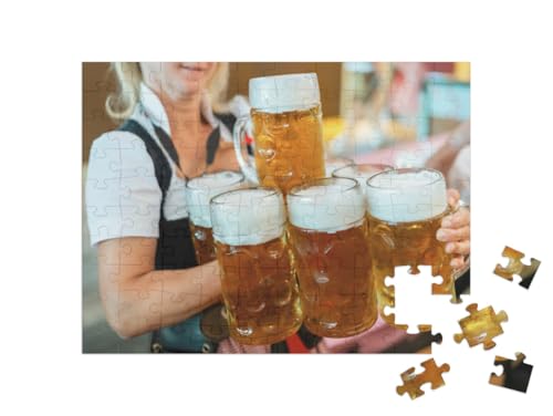 puzzleYOU: Puzzle 100 Teile „Kellnerin mit Tracht trägt mehrere Maß Bier“ puzzleYOU: Puzzle 100 Teile „Kellnerin mit Tracht trägt mehrere Maß Bier“ von puzzleYOU